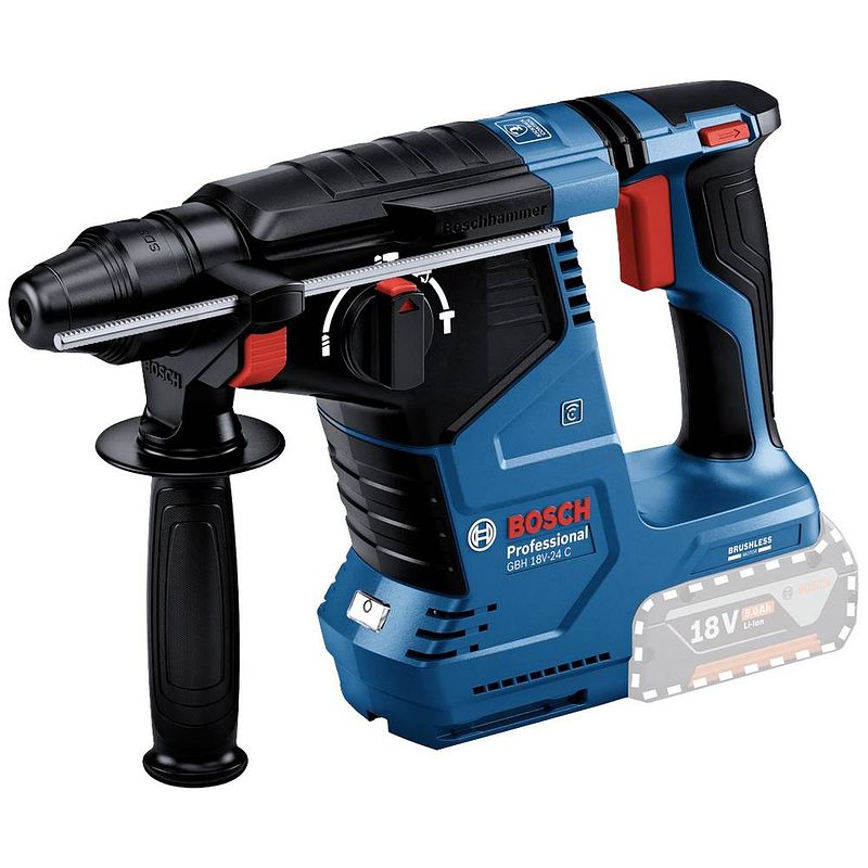 Foto van Bosch professional gbh 18v-24 c sds-plus-accu-boorhamer 18 v li-ion brushless