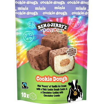 Foto van Ben & jerry'ss ijs met biscuit cookie dough peaces 160ml bij jumbo