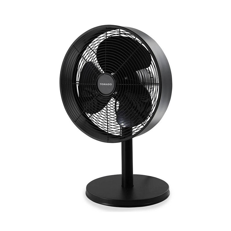 Foto van Tomado tft3006b - tafelmodel ventilator - retro - 30 cm - zwart