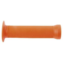 Foto van M-wave handvat bmx 130 mm rubber oranje 2 stuks