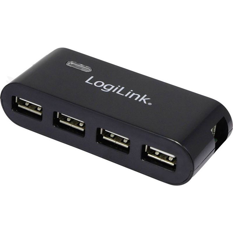 Foto van Logilink ua0085 4 poorten usb 2.0-hub zwart