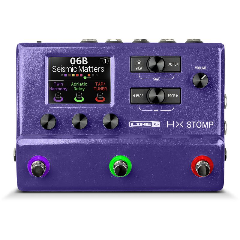 Foto van Line 6 hx stomp purple multi-effect stompbox