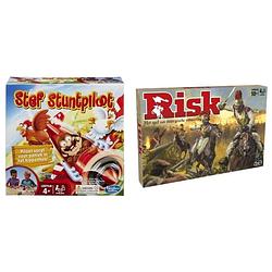 Foto van Spellenbundel - 2 stuks - stef stuntpiloot & party & risk