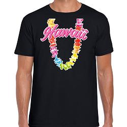 Foto van Hawaii slinger t-shirt zwart voor heren xl - feestshirts