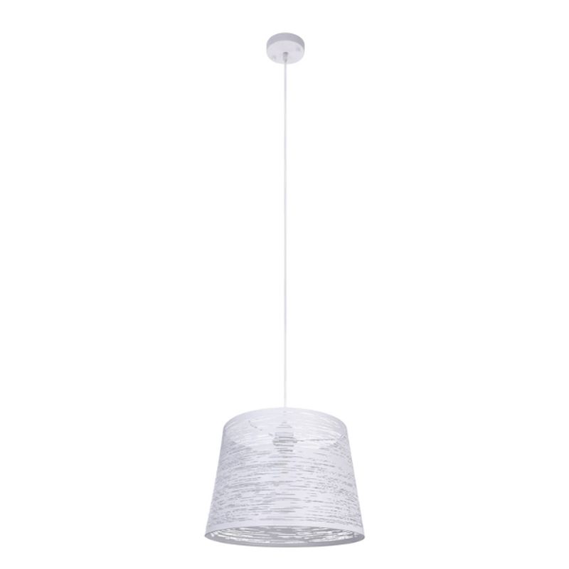 Foto van Moderne hanglamp becca - l:35cm - e27 - metaal - wit