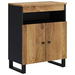 Foto van Vidaxl dressoir met 2 deuren 60x33x75 cm massief mangohout