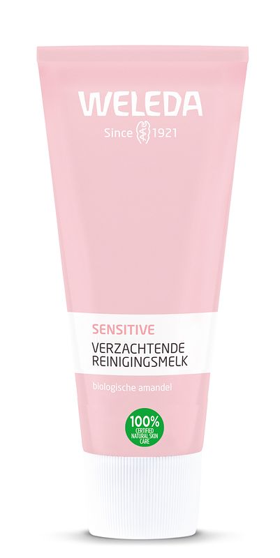 Foto van Weleda fragrance free sensitive milk cleanser organic almond