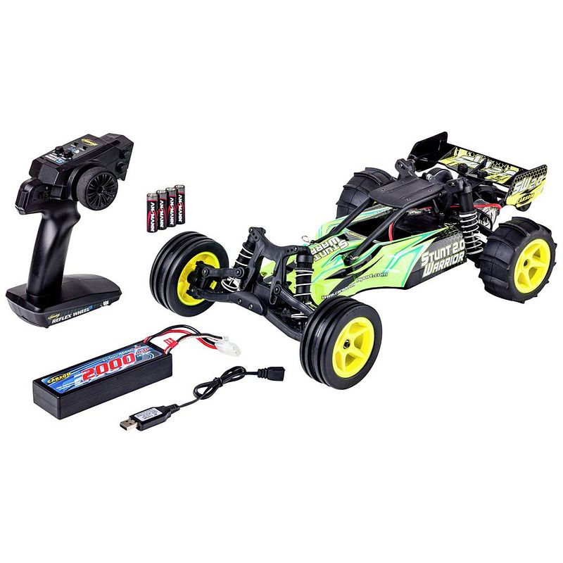 Foto van Carson rc sport stunt warrior 2.0 brushless 1:10 rc auto elektro buggy achterwielaandrijving rtr 2,4 ghz