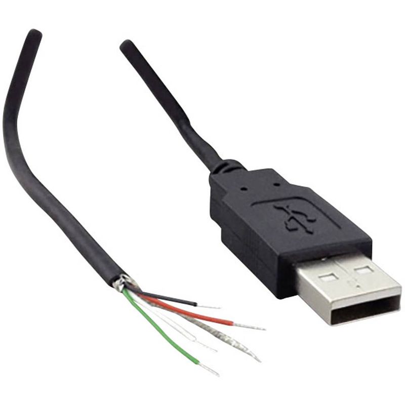 Foto van Stekker, recht usb-a-stekker 2.0 tc-2524010 tru components 100 stuk(s)