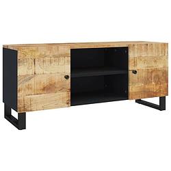 Foto van Vidaxl tv-meubel 105x33x46cm massief mangohout