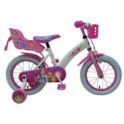 Foto van Disney princess kinderfiets met poppenzitje - 14 inch