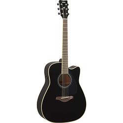 Foto van Yamaha fgc-ta black transacoustic elektrisch-akoestische gitaar