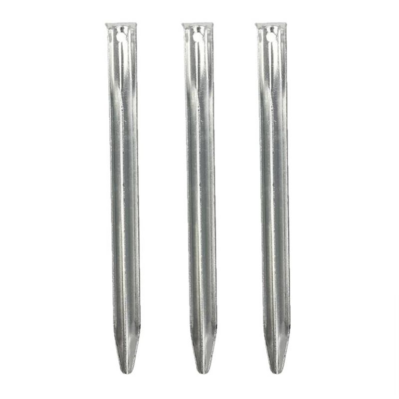 Foto van Proplus tentharing 22 cm aluminium halfrond zilver per 10 stuk