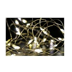 Foto van Stern fabrik lichtdraad zilverdraad 50 leds - warm wit - 500a cm - lichtsnoeren