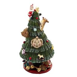 Foto van Clayre & eef muziekdoos kerstboom ø 12*24 cm 6pr4735