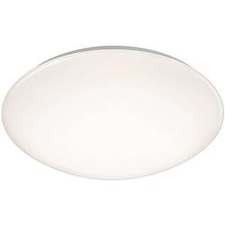 Foto van Led plafondlamp - badkamerlamp - trion puta - opbouw rond 15w - spatwaterdicht ip44 - warm wit 3000k - mat wit kunststof