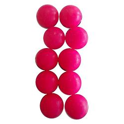 Foto van Fas tafelvoetbalballen 10 stuks fuchsia