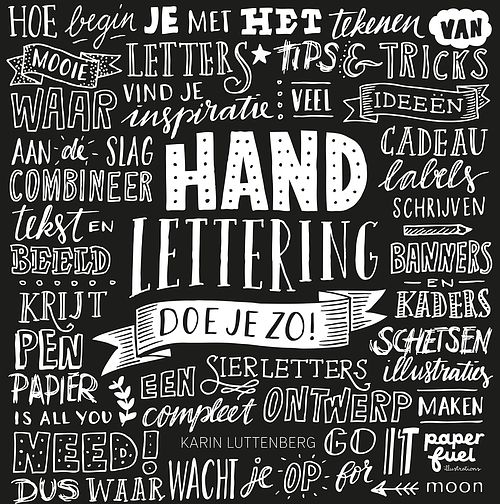 Foto van Handlettering doe je zo! - karin luttenberg - ebook (9789048837380)