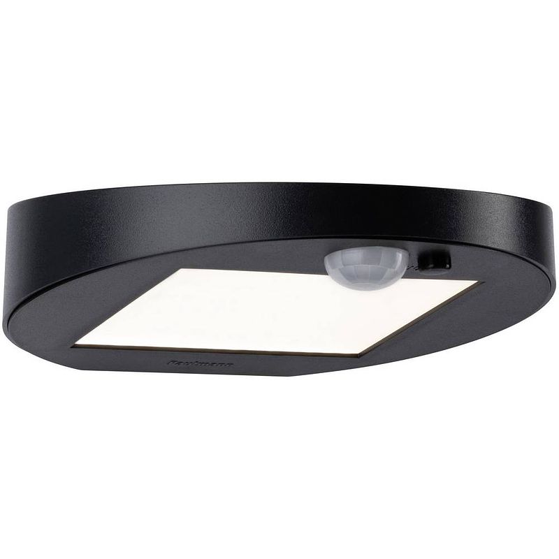 Foto van Paulmann 94246 ryse solar wandlamp met bewegingsmelder 1.2 w warmwit antraciet