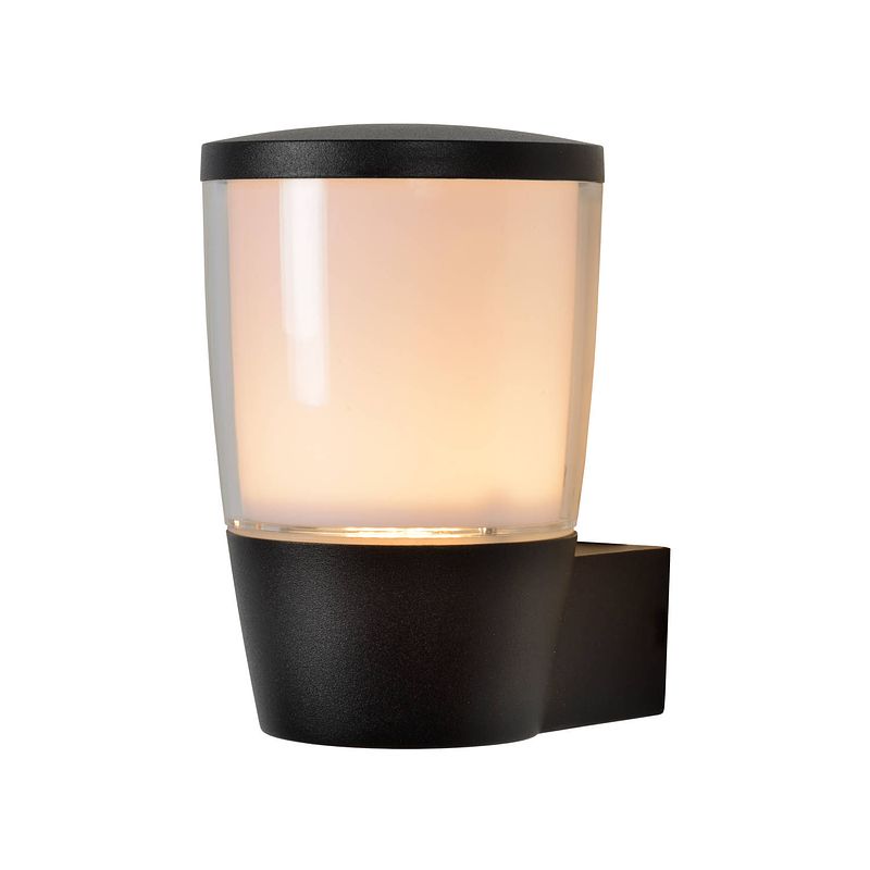 Foto van Lucide - ninke wandlamp buiten 10.5cm - zwart