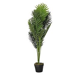 Foto van Items kunstplant tropische palm in bloempot - groen - 40 x 100 cm - kunstplanten