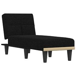 Foto van The living store chaise longue verstelbaar - 55x140x70 cm - zwart