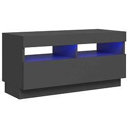 Foto van Vidaxl tv-meubel met led-verlichting 80x35x40 cm grijs