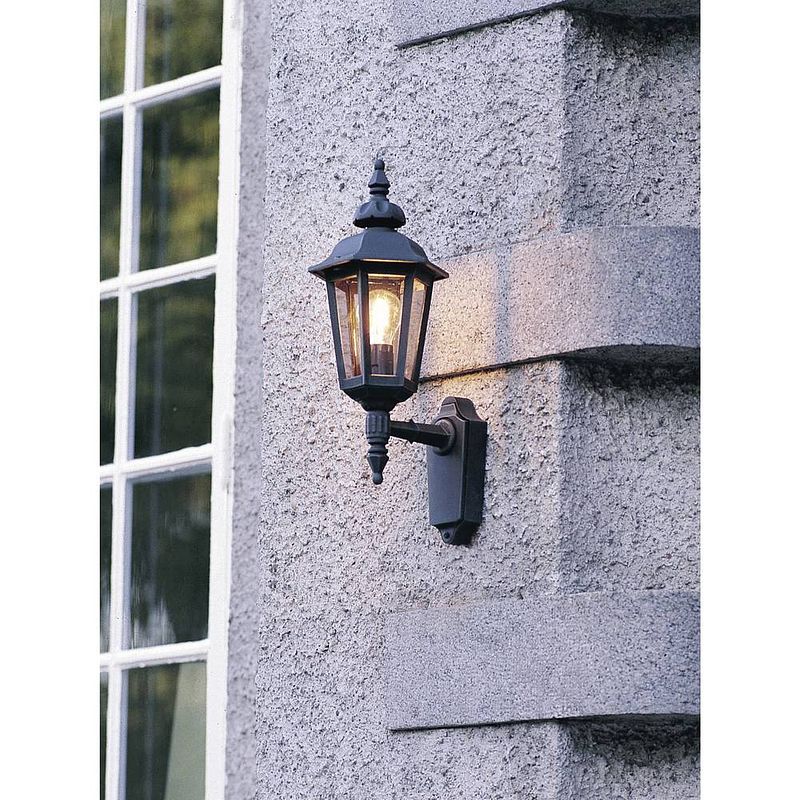 Foto van Konstsmide pallas up 518-750 buitenlamp (wand) spaarlamp, led e27 60 w zwart