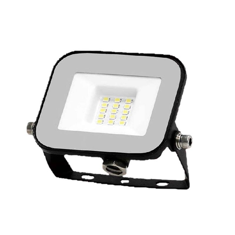 Foto van V-tac vt-44010 zwarte led schijnwerpers - samsung - ip65 - 10w - 735 lumen - 4000k - 5 jaar