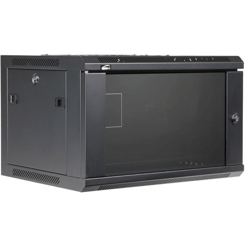 Foto van Caymon wpr406r/b 19" installatierack met afneembare zijpanelen 6u zwart