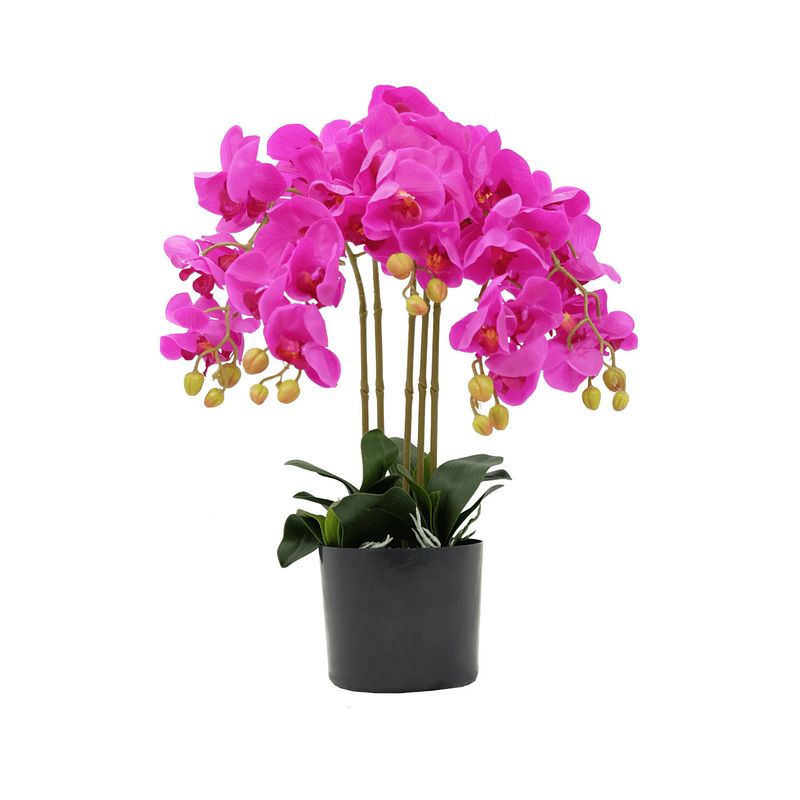 Foto van Kunst orchidee roze 70cm