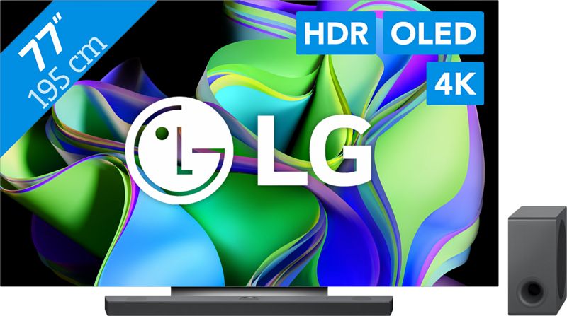 Foto van Lg oled77c34la + soundbar