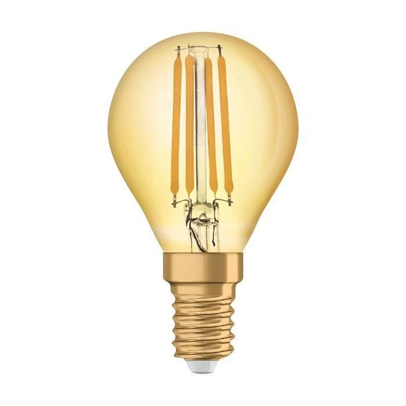 Foto van Osram e14 vintage edition 1906 sferische led-lamp - 4,5 w - oranje