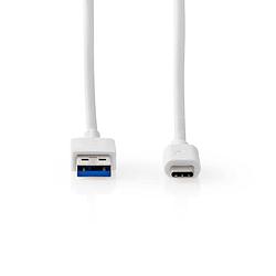 Foto van Nedis usb-kabel - wit - 1.00 m