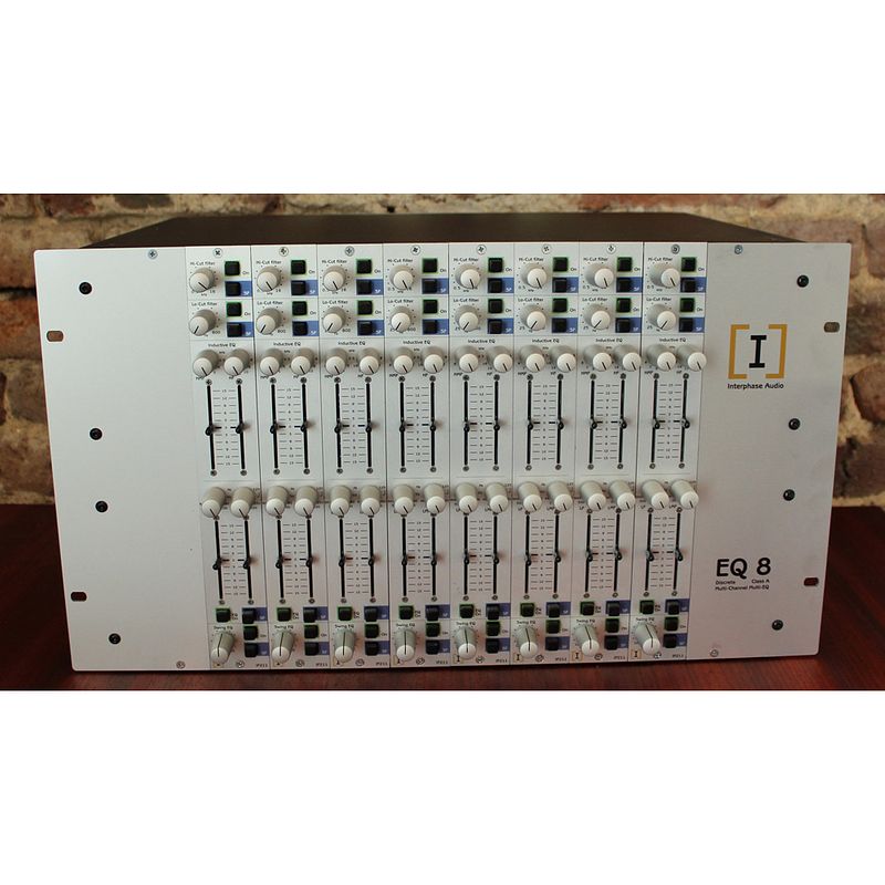 Foto van Interphase audio eq 8-r 8 kanaals equalizer