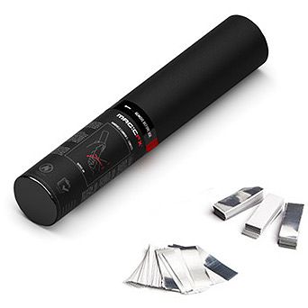 Foto van Magic fx hc01wsm handheld confetti cannon 28 cm wit zilver