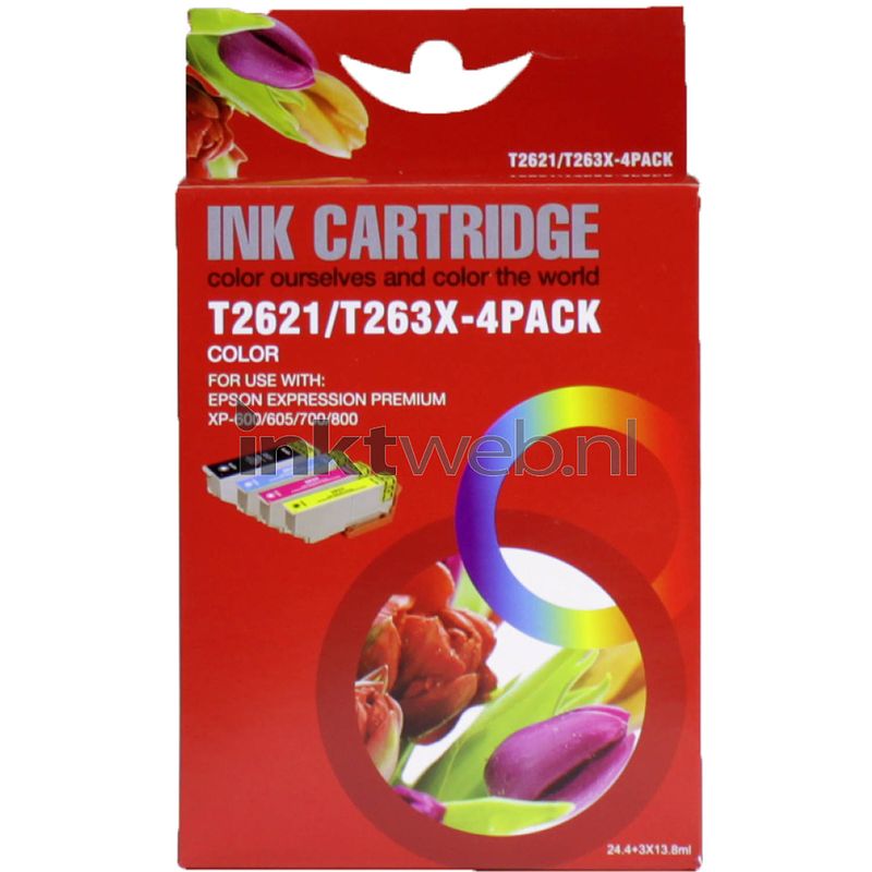 Foto van Huismerk epson 26xl multipack zwart en kleur cartridge