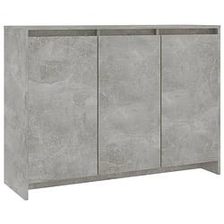 Foto van Vidaxl dressoir 102x33x75 cm spaanplaat betongrijs