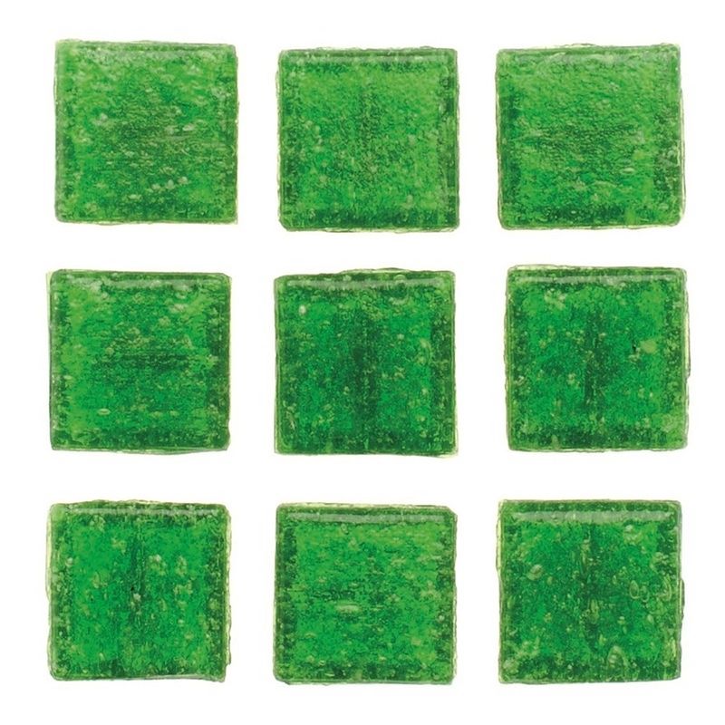 Foto van 30x stuks vierkante mozaiek steentjes groen 2 x 2 cm - mozaiektegel