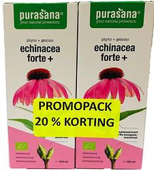 Foto van Purasana echinacea forte+ druppels duoverpakking