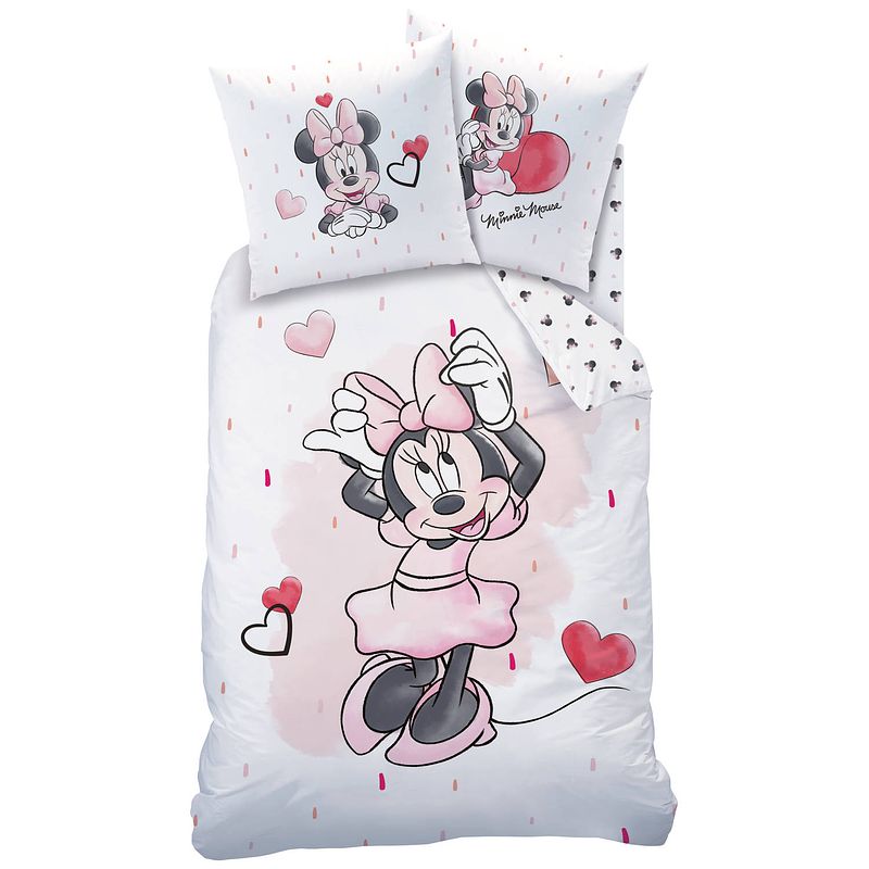 Foto van Disney minnie mouse dekbedovertrek cute - eenpersoons - 140 x 200 cm - katoen