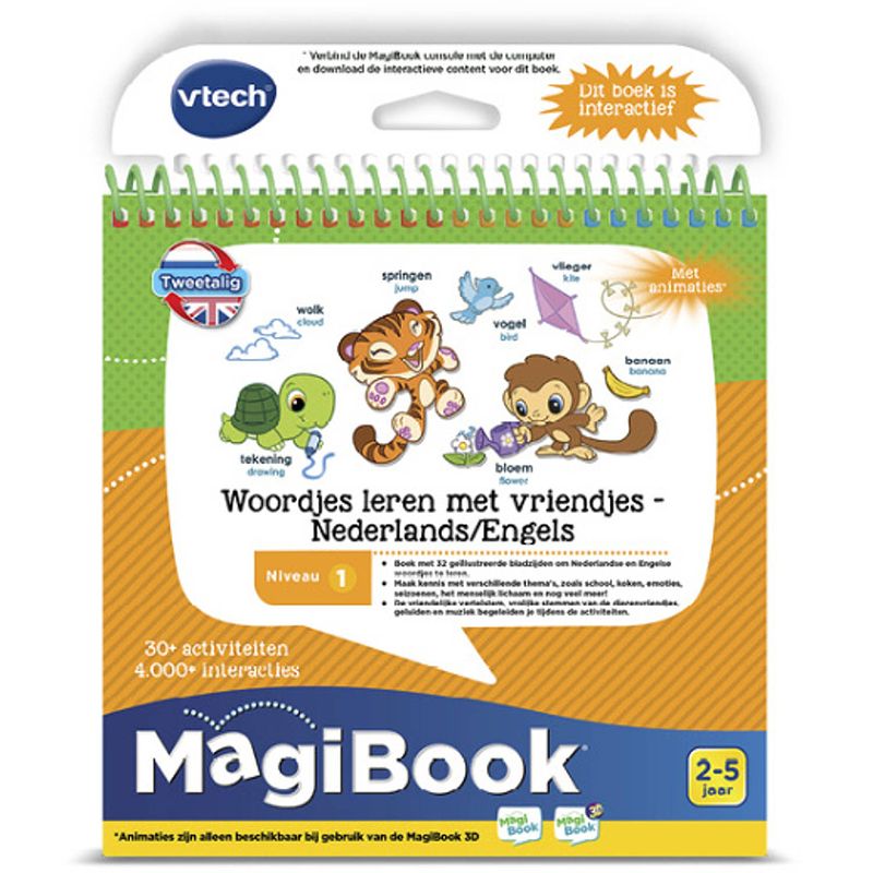 Foto van Vtech magibook - woordjes leren met vriendjes nl-en