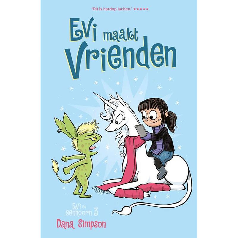 Foto van Evi en eenhoorn 3 - evi maakt vrienden