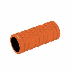 Foto van Toorx fitness grid foam roller 33 cm x 14 cm - oranje