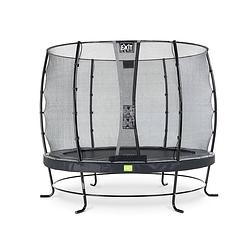 Foto van Exit elegant trampoline met veiligheidsnet economy rond - 305 cm - zwart