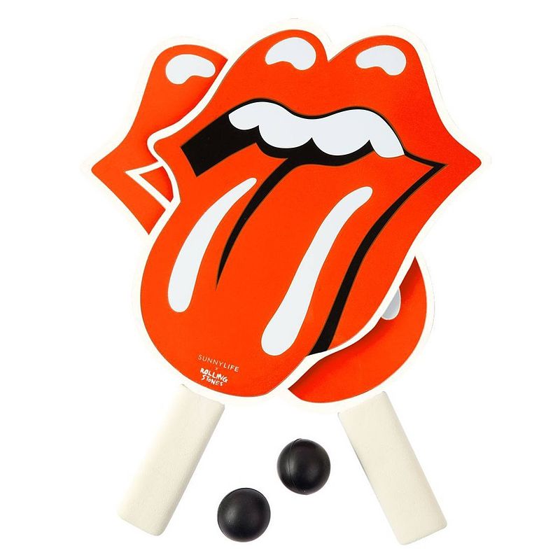 Foto van Sunnylife beachballset rolling stones hout rood/wit 3-delig