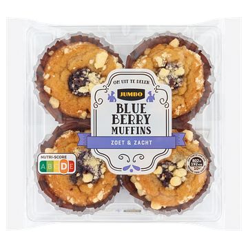 Foto van Jumbo blueberry muffins 180g