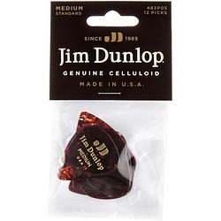 Foto van Dunlop celluloid shell medium 12-pack plectrumset