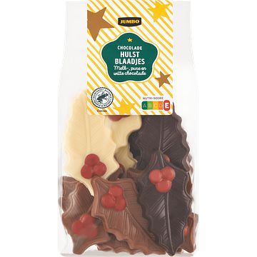 Foto van Jumbo chocolade hulstblaadjes 240 g