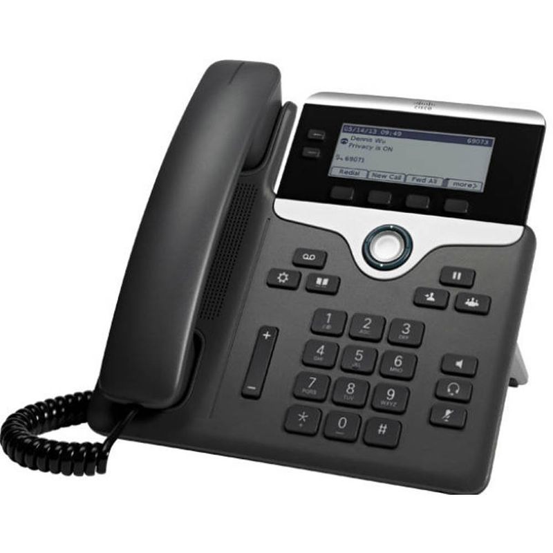 Foto van Cisco cp-7811-3pcc-k9= voip-systeemtelefoon lc-display antraciet